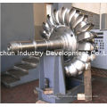 Pelton Impulse Turbine For Hydraulic Power Stations, Vertical Hydro Turbine With Nozzles